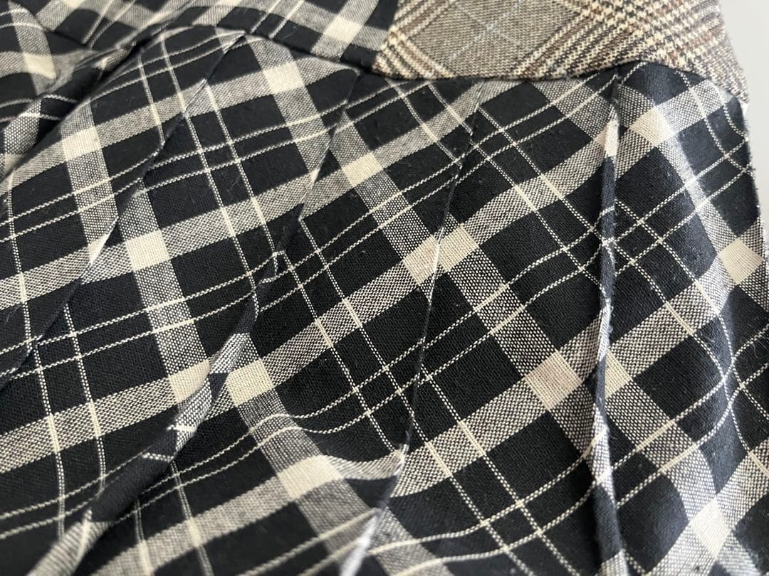 【andmary】Coco check pleats skirt（Sサイズ）