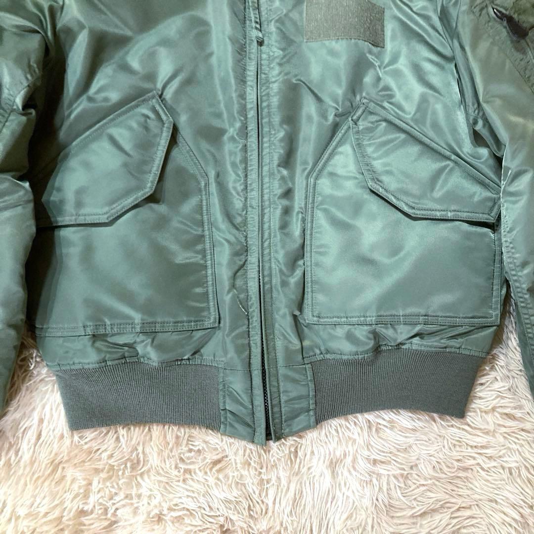 【美品・希少XL】AVIREX CWU-45/P フライトジャケット　グリーン