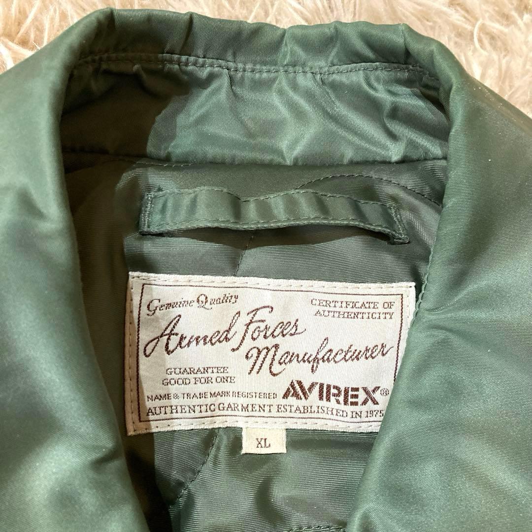 【美品・希少XL】AVIREX CWU-45/P フライトジャケット　グリーン