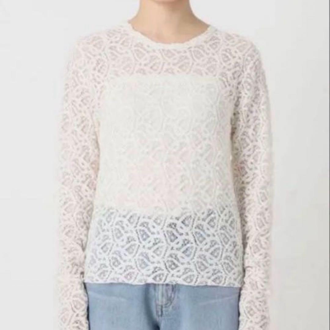 【新品未使用】IENA ペイズリーストレッチレースプルオーバー