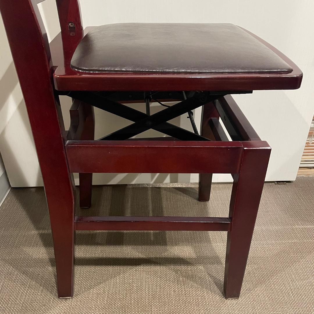 【手渡し限定】トムソン椅子 KAWAI カワイ 背付き椅子 マホガニー