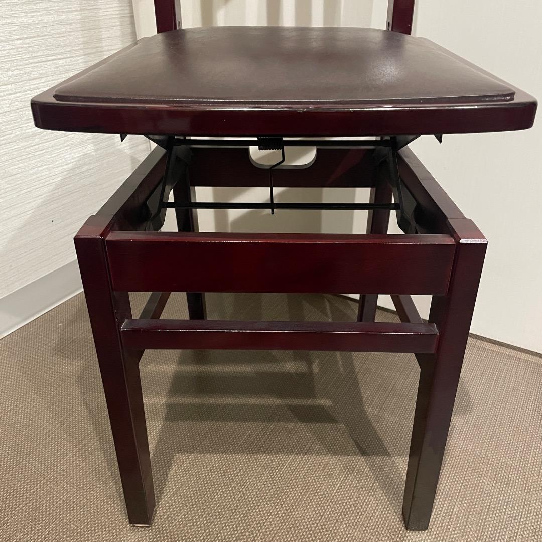 【手渡し限定】トムソン椅子 KAWAI カワイ 背付き椅子 マホガニー