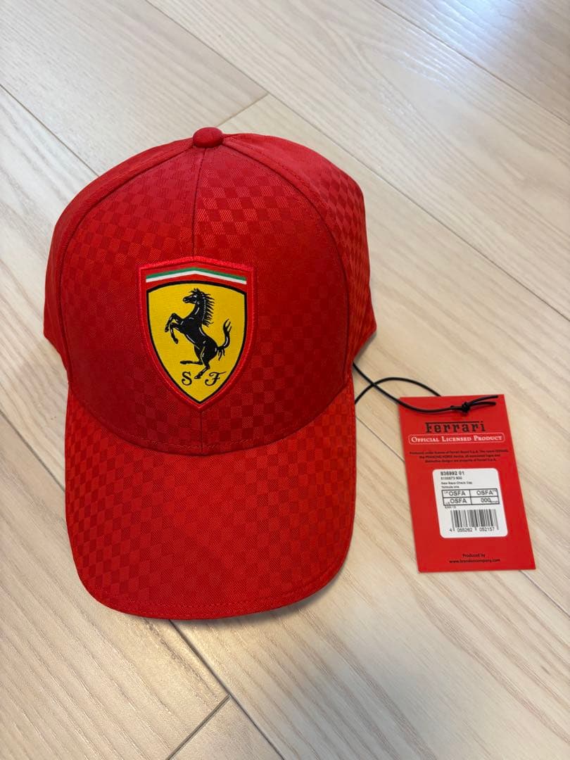 【新品未使用】フェラーリ F1 キャップ 2016年メキシコグランプリ（赤）