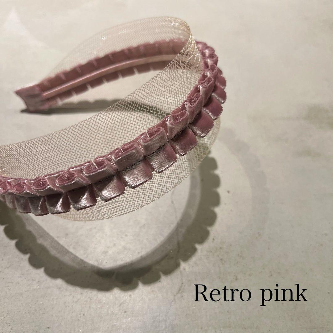 【millinery mino】Frill ribbon Headband