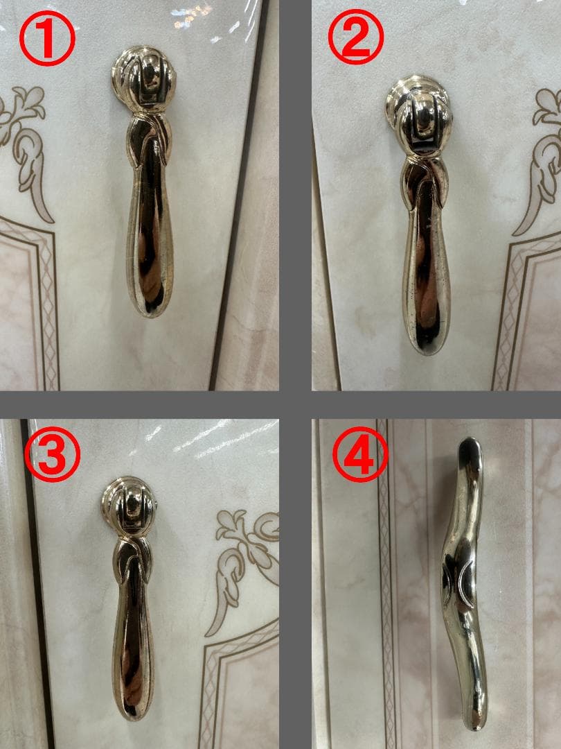 サルタレッリ　アマルフィ　キャビネット　ローボード　ロココ調　アイボリー