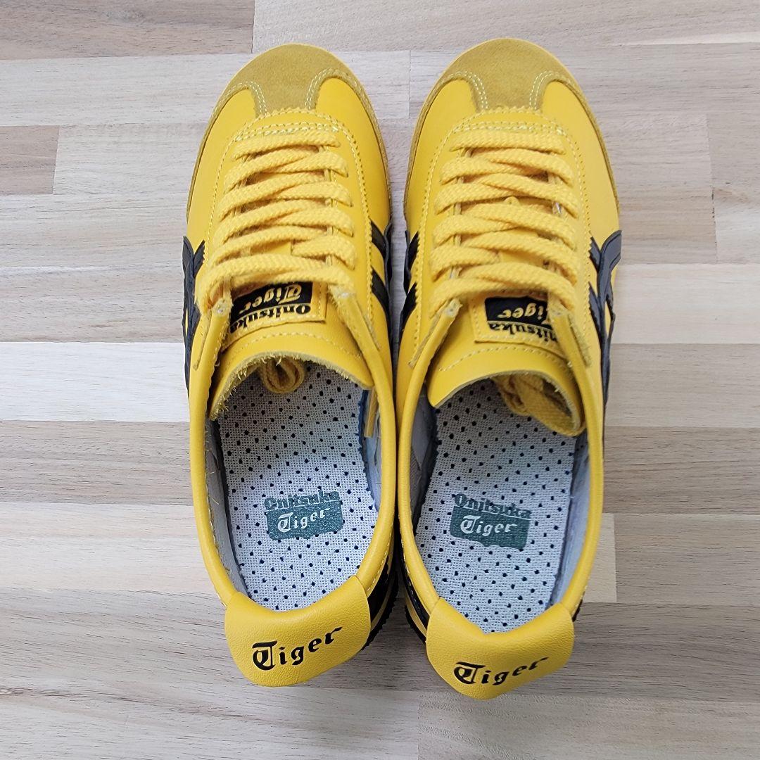 オニツカタイガー メキシコ66 イエロー/ブラック 22.5cm