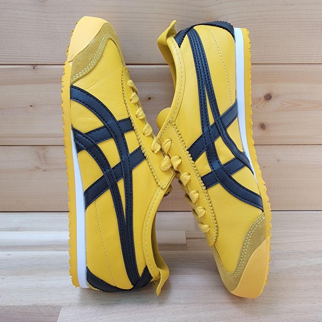 オニツカタイガー メキシコ66 イエロー/ブラック 22.5cm