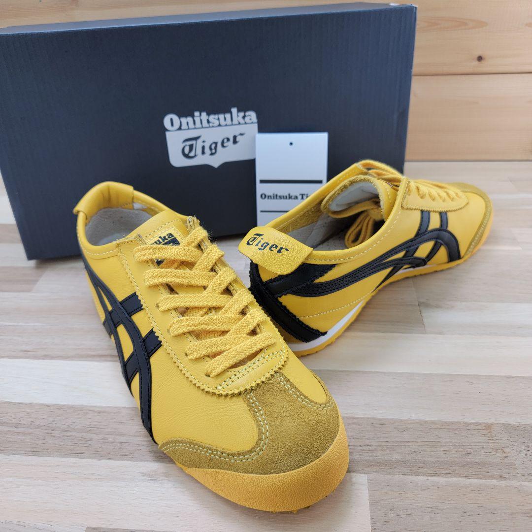 オニツカタイガー メキシコ66 イエロー/ブラック 22.5cm