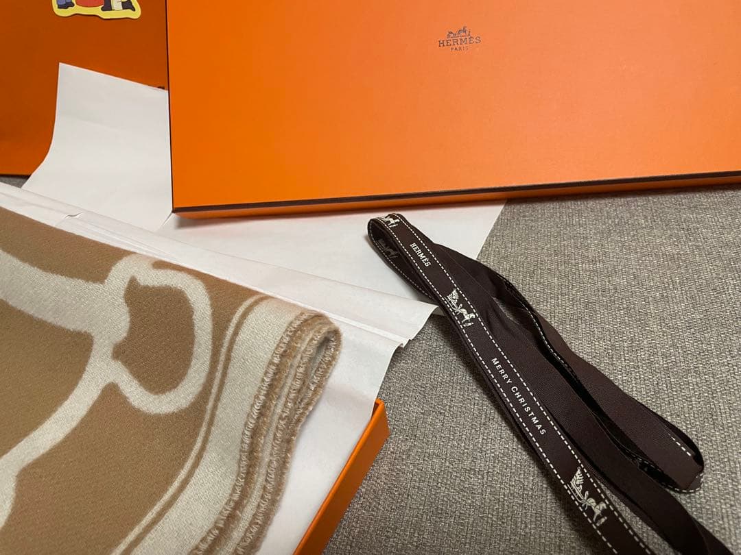 HERMES マフラー　クリスマスギフト