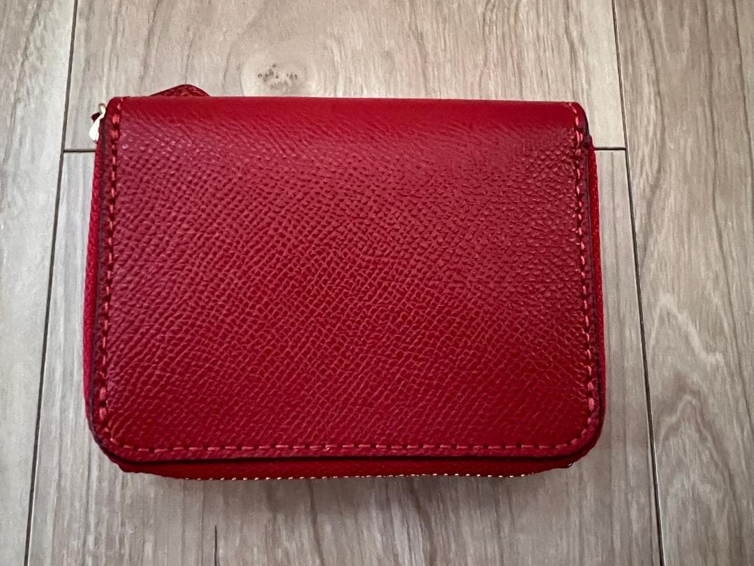 新品 COACH 赤 レッド 三つ折り財布 37968 IMF8Q