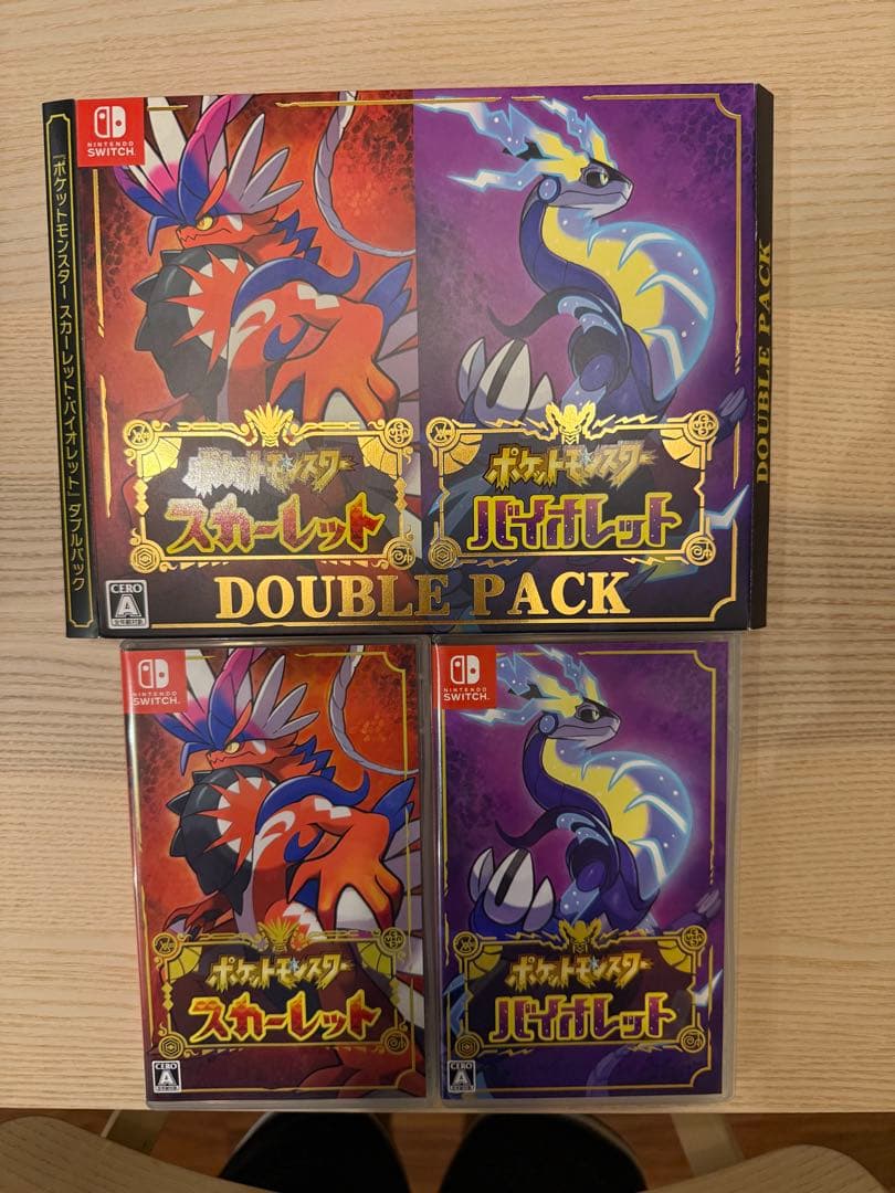 ポケモン　スカーレット　バイオレット　SV スカバイ　Switch ダブルパック