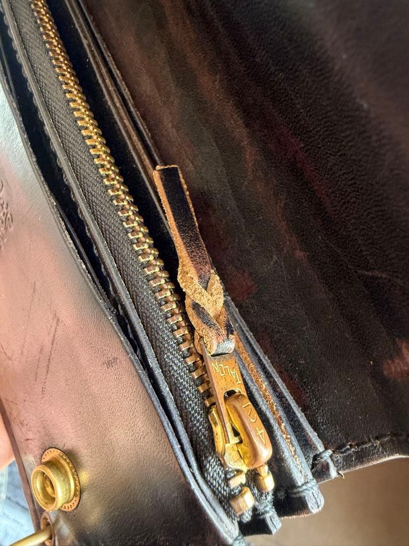 タカレザーズ 3層トラッカーウォレット リアルクロコダイル