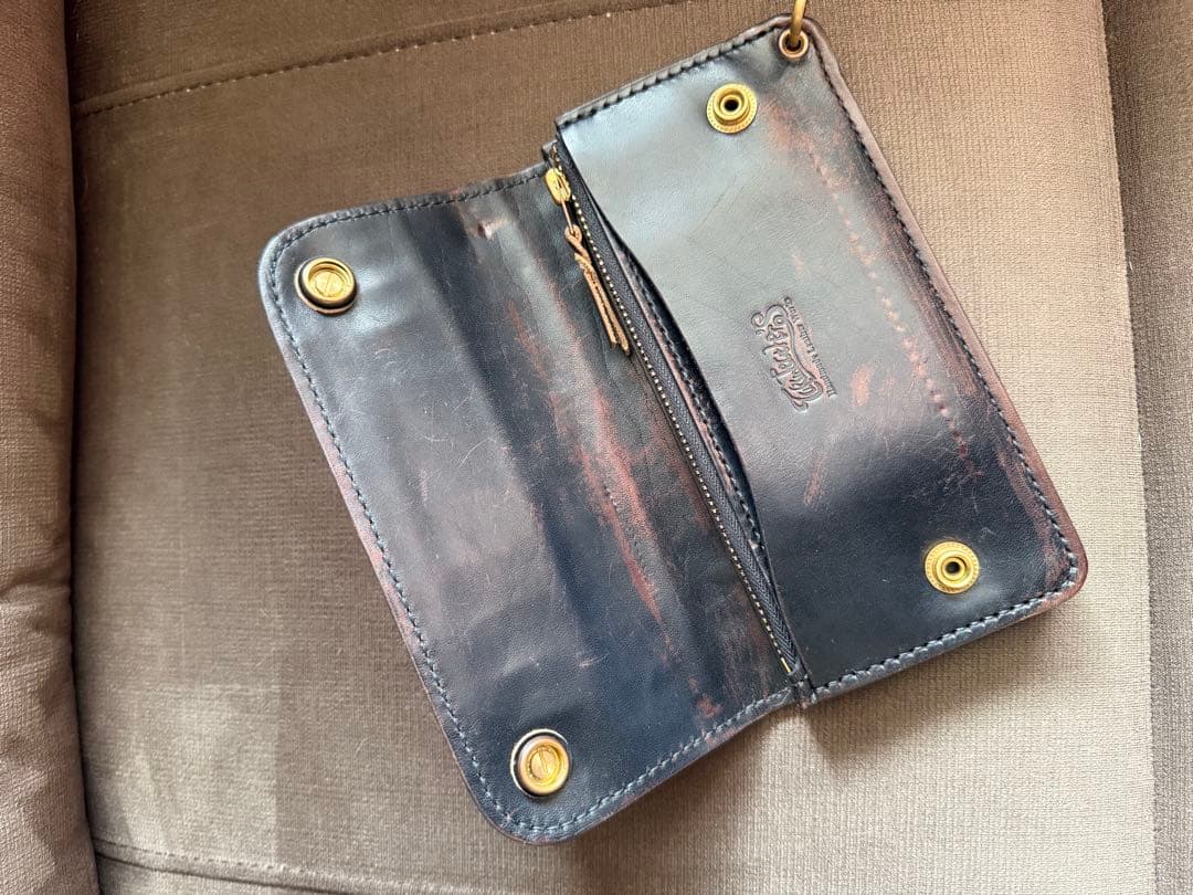 タカレザーズ 3層トラッカーウォレット リアルクロコダイル