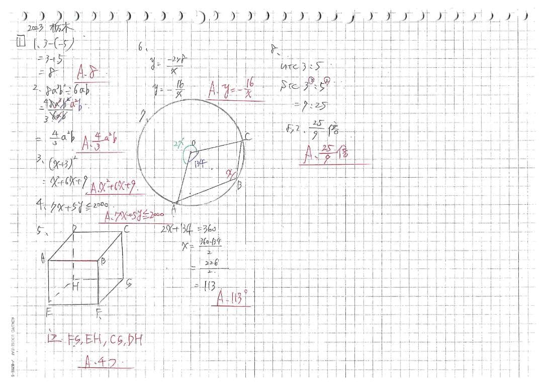 塾講師オリジナル数学解説 全問動画付 栃木 公立高校入試 2022-24 過去問