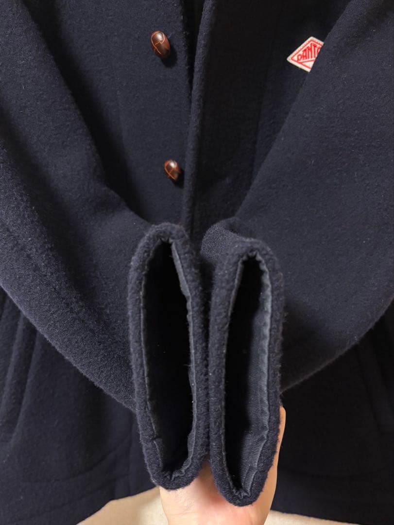 ダントン ウールモッサ コート ジャケット ネイビー 40