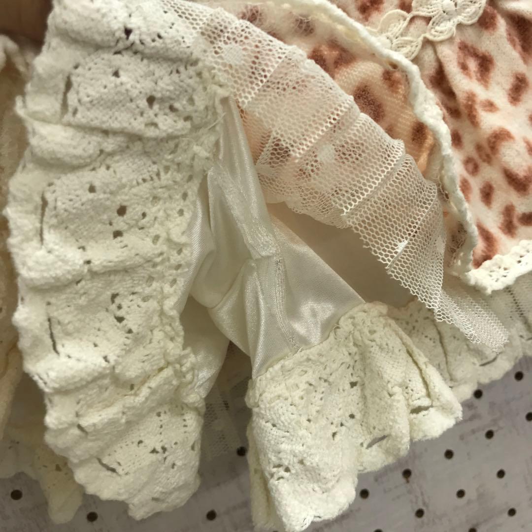 平成レトロ 姫ギャル古着 LIZ LISA スカート見え ヒョウ柄ショートパンツ