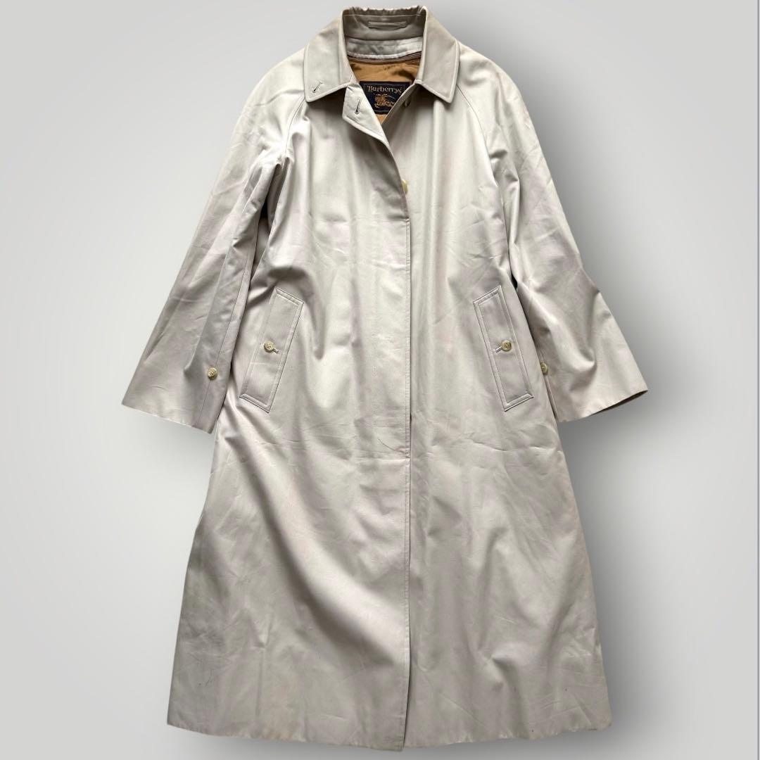 美品 バーバリー ライナー付　ステンカラーコート バルマカンコート ノバチェック