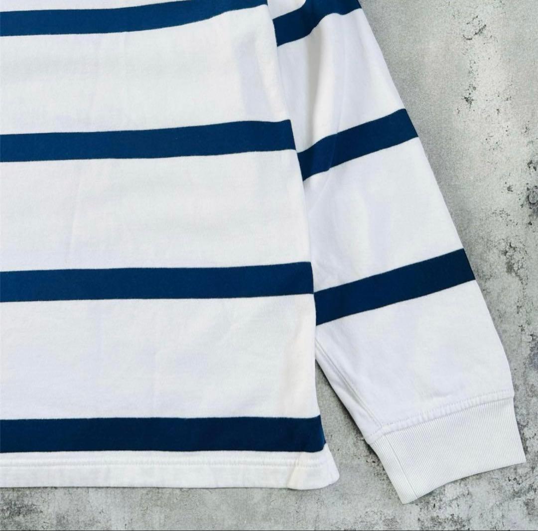 ラルフローレン 常田大希 ラガーシャツ ポニー刺繍 裏起毛 ボーダー XL