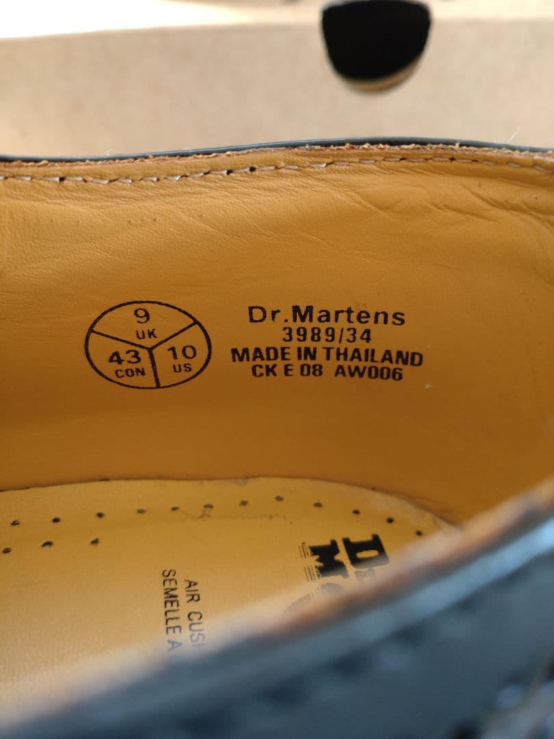 Dr. Martens ウイングチップ UK9 スチール無し