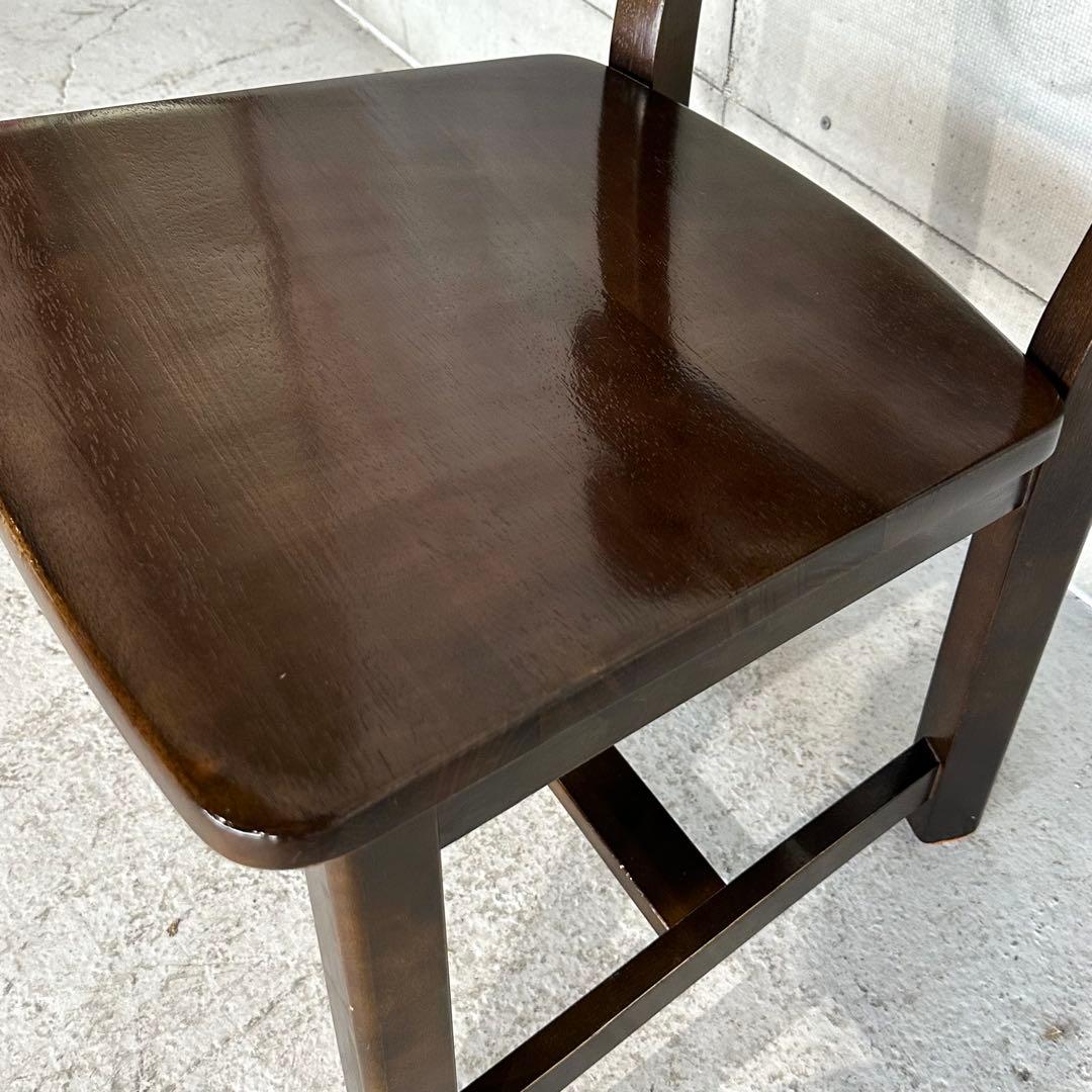 ★80s★ カリモク RUSTIC ダイニングチェア ルスティック 木製チェア