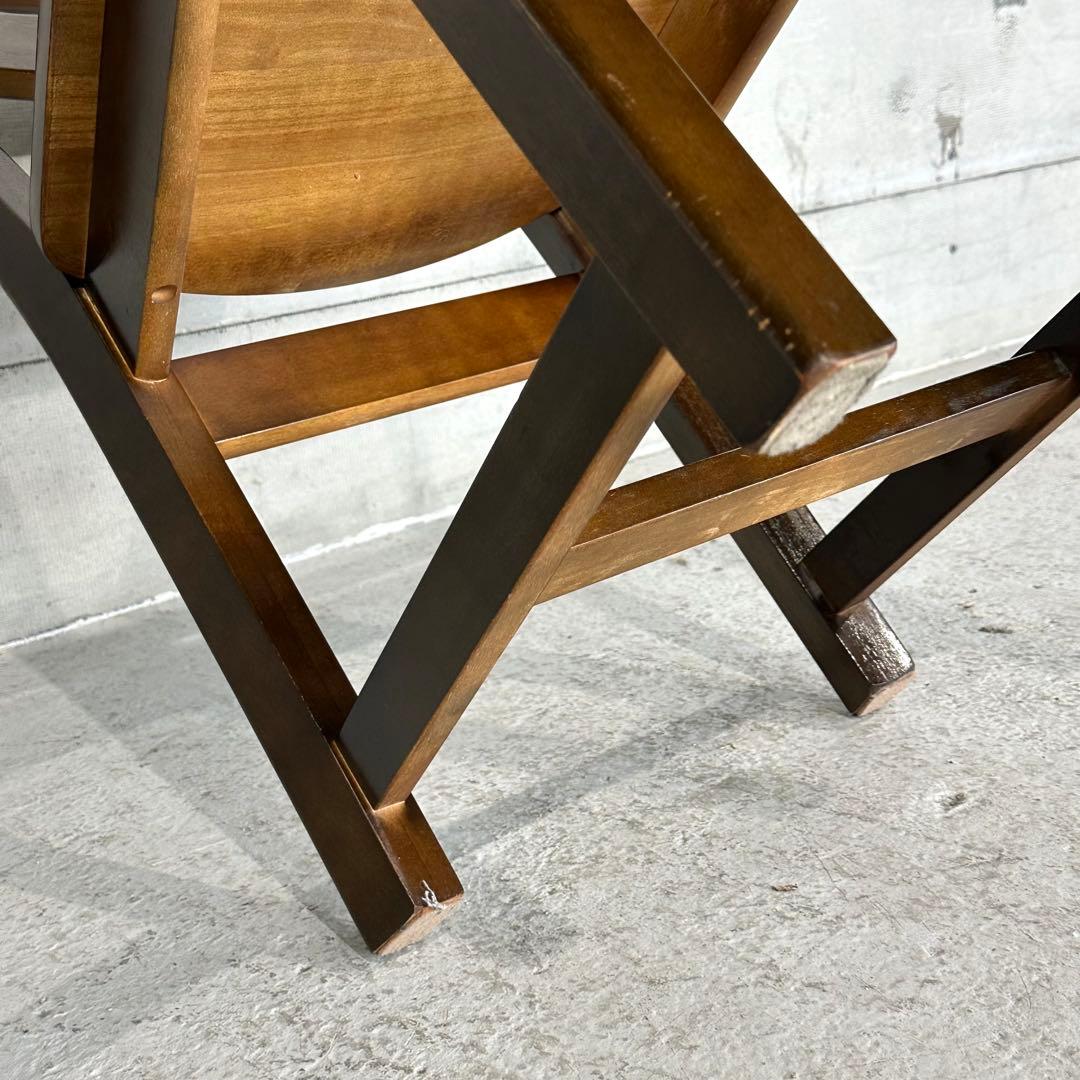 ★80s★ カリモク RUSTIC ダイニングチェア ルスティック 木製チェア