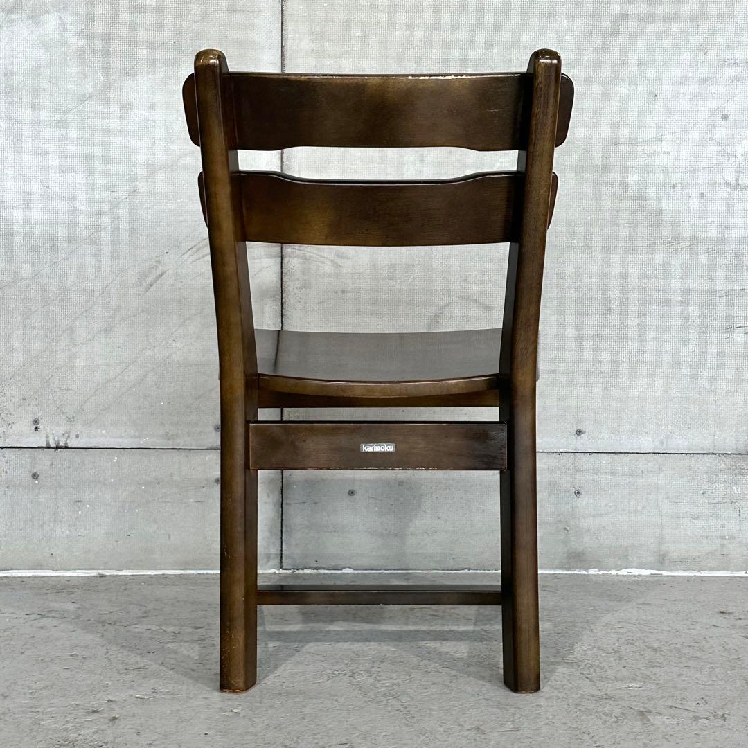 ★80s★ カリモク RUSTIC ダイニングチェア ルスティック 木製チェア