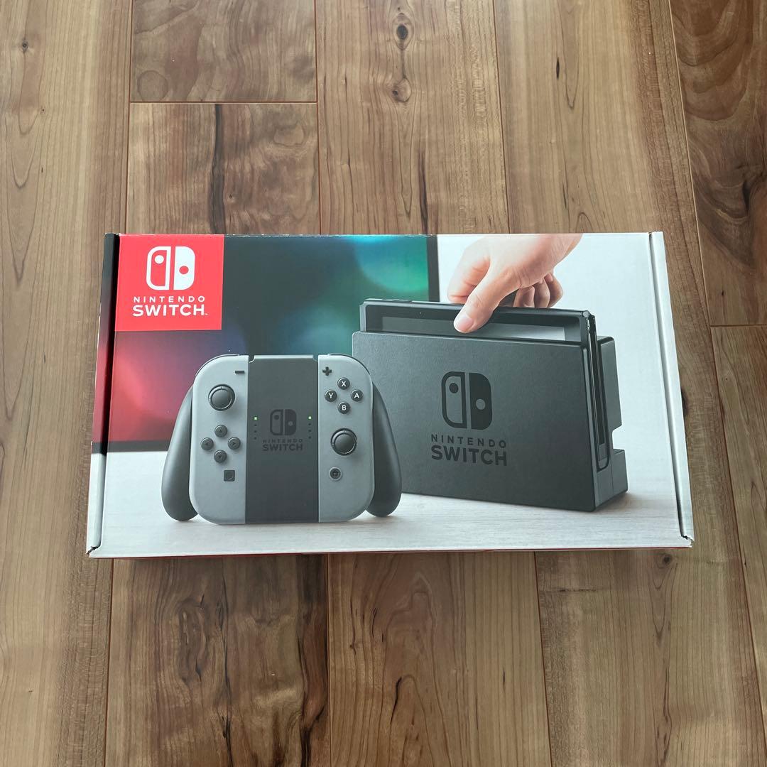 55SAJI Nintendo Switch 本体 グレー ストラップ付き