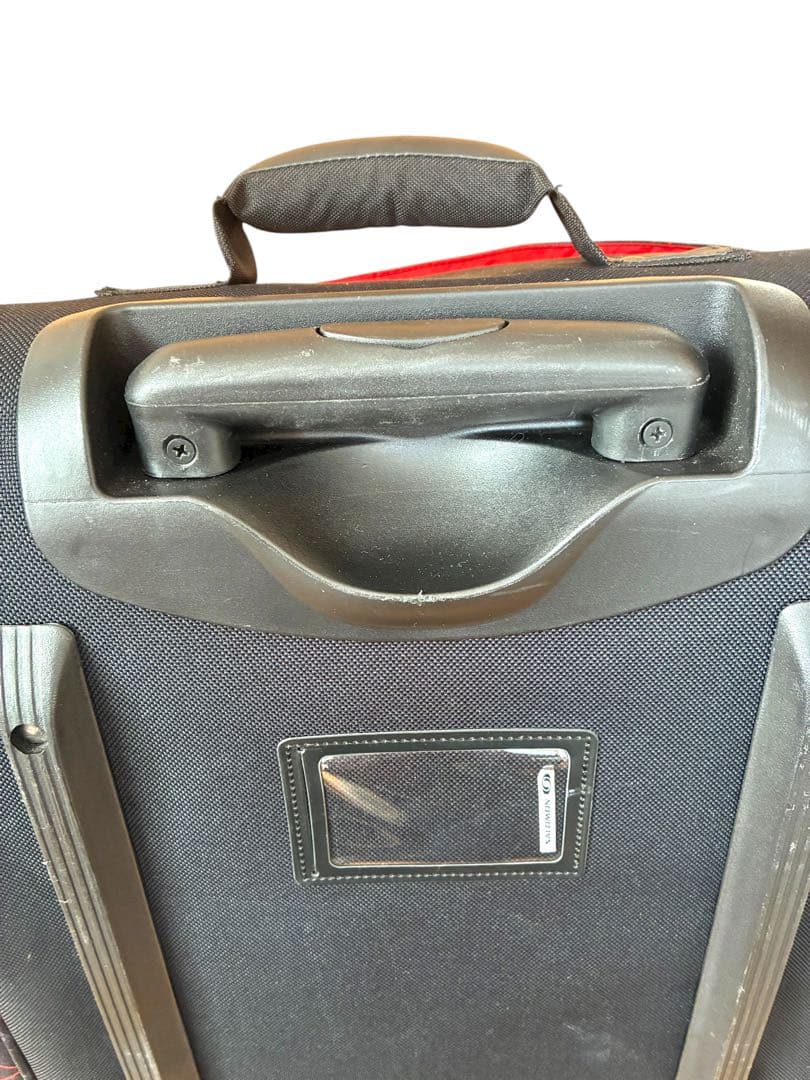 【美品】 SALOMON サロモン キャリーバッグ 3way黒×赤　100L