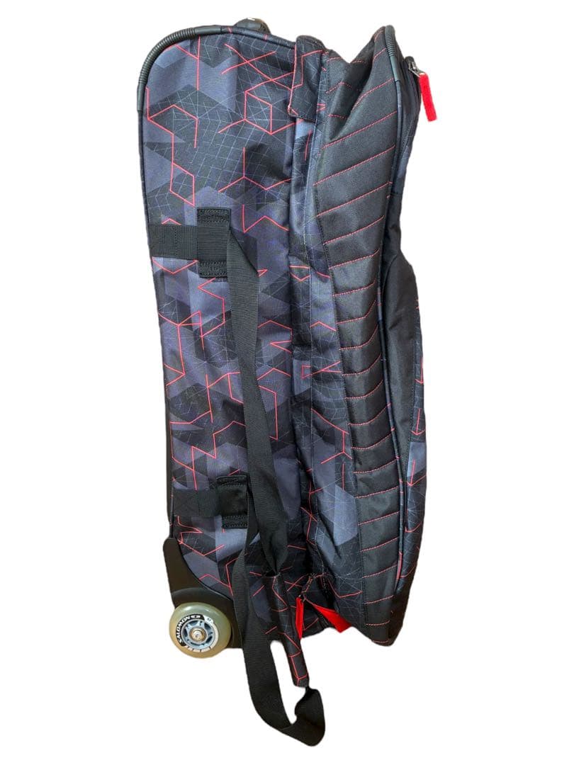 【美品】 SALOMON サロモン キャリーバッグ 3way黒×赤　100L