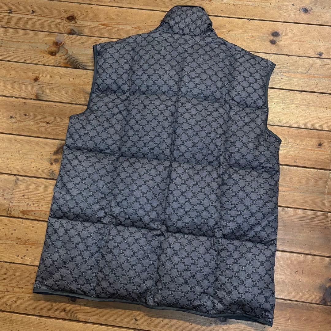 CELINE セリーヌ マカダム トリオンフ 西川ダウン ベスト グレー