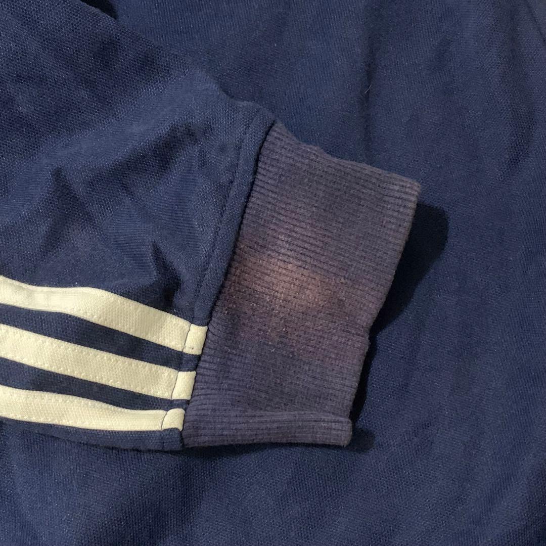 アディダスadidas古着トラックジャケットベッケンバウアーネイビーDB147