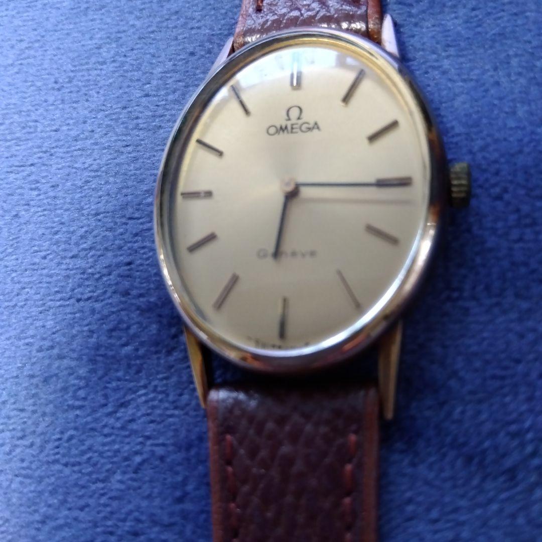OMEGA Geneve 手巻き時計 レザー