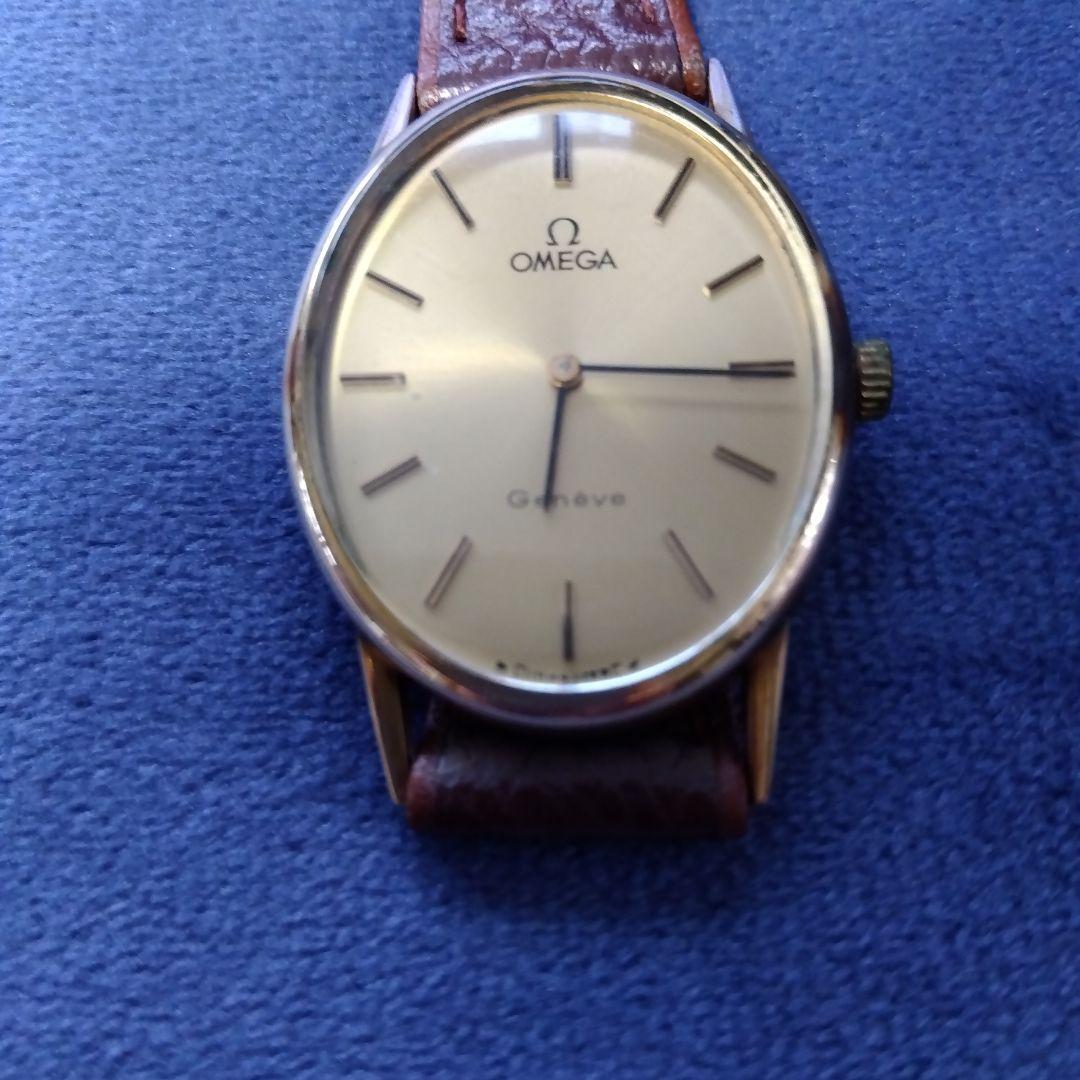 OMEGA Geneve 手巻き時計 レザー