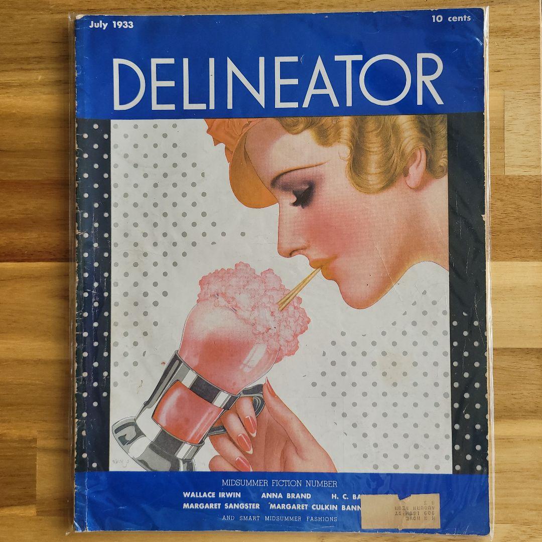 洋書 Delineator July 1933