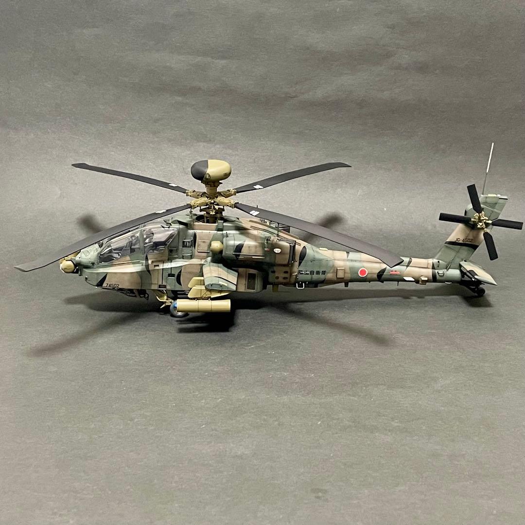 【完成品】 ハセガワ 1/48 AH-64D アパッチロングボウ 陸上自衛隊