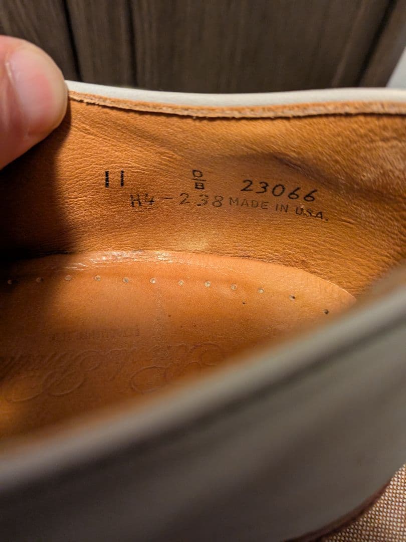 ブルックスブラザーズ　ホワイトスエード レースアップシューズ　11