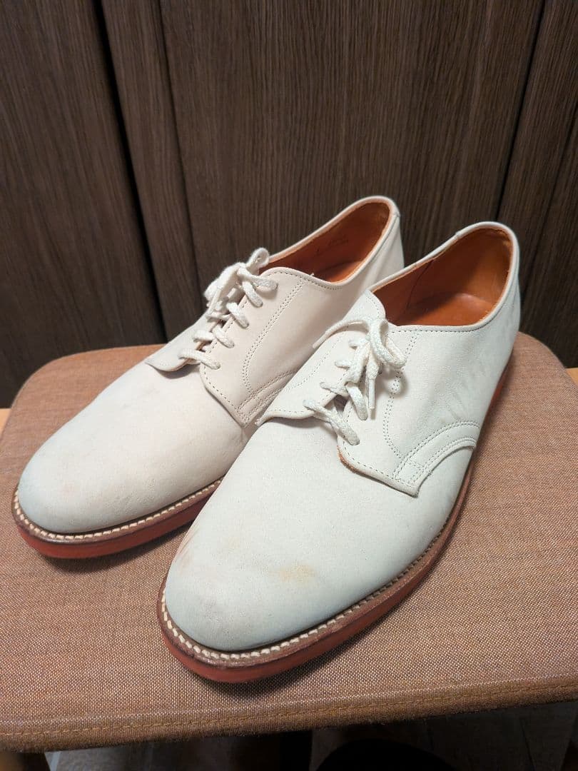 ブルックスブラザーズ　ホワイトスエード レースアップシューズ　11