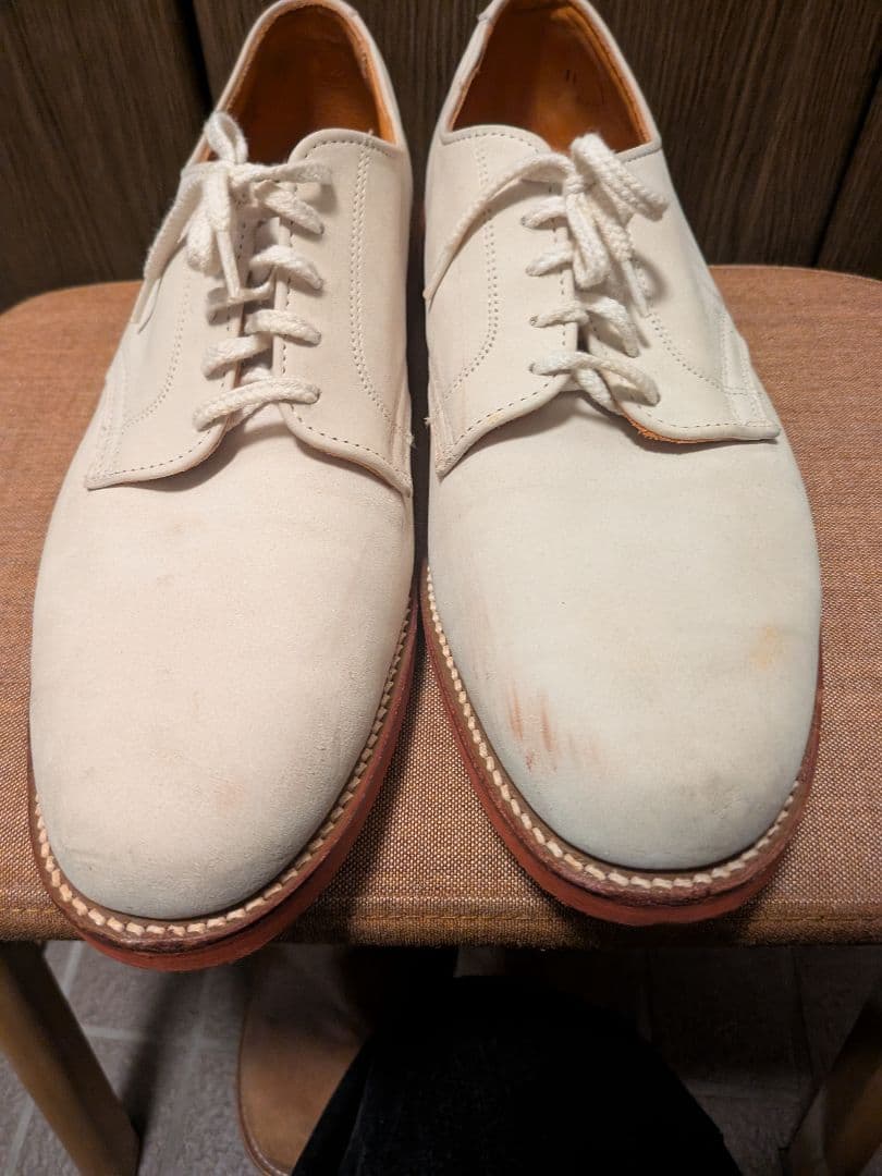 ブルックスブラザーズ　ホワイトスエード レースアップシューズ　11