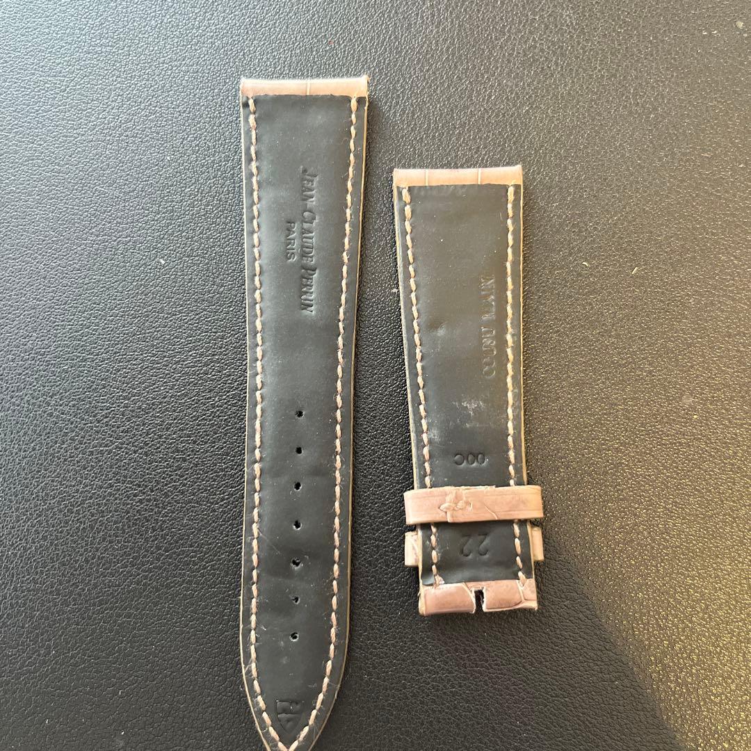 ブランパン　レザーベルト 22mm グレーブラウン