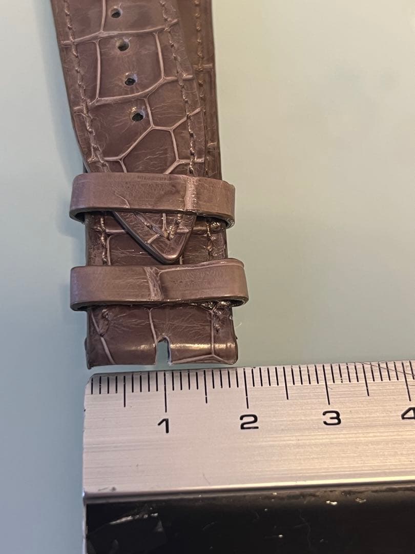 ブランパン　レザーベルト 22mm グレーブラウン