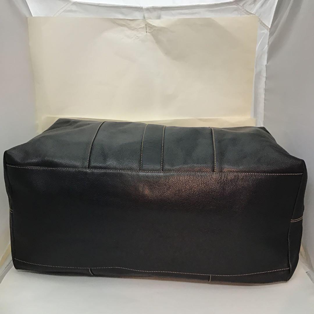 ‼️ダンヒルdunhill‼️ブラック レザー　2wayショルダー付きボストンバッグ