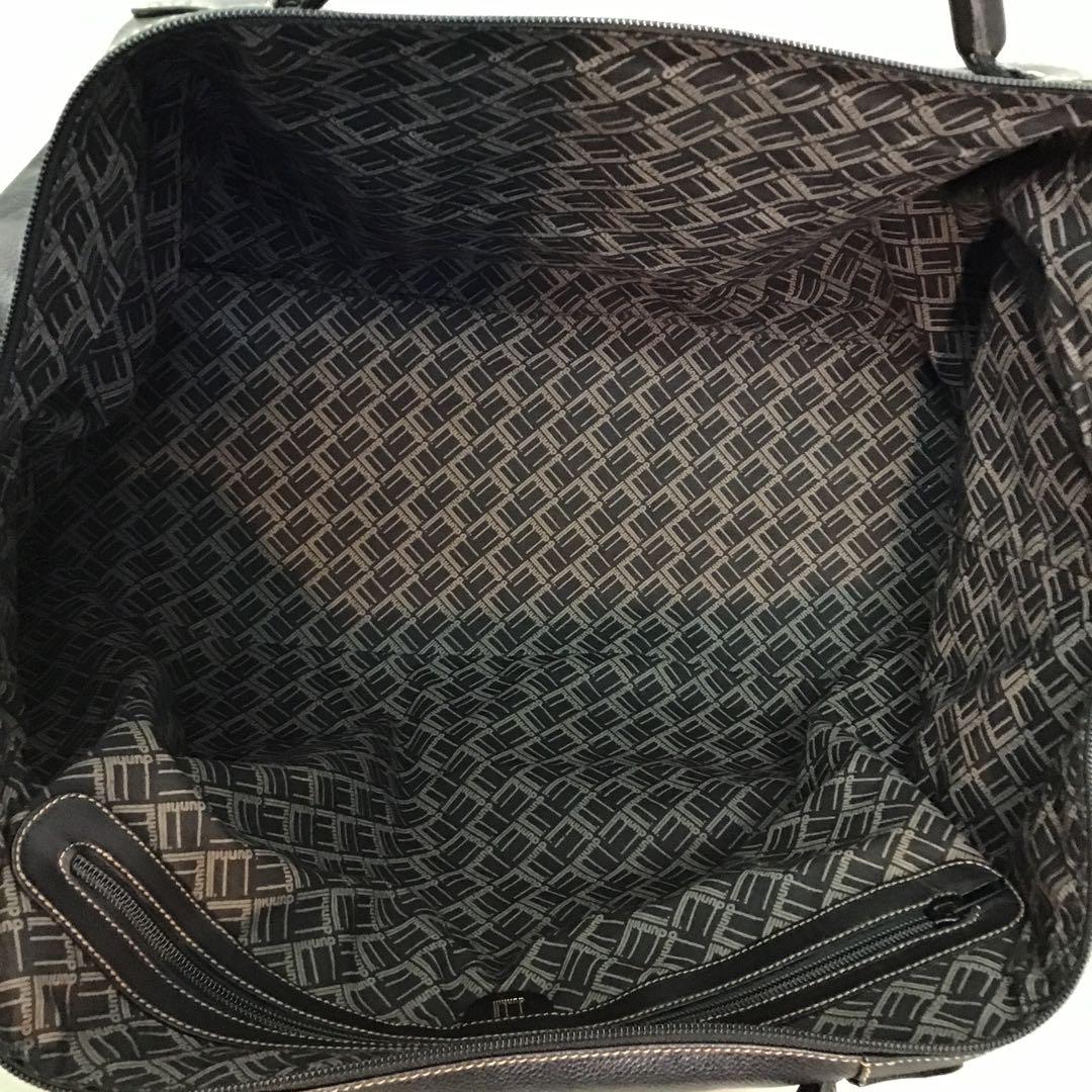 ‼️ダンヒルdunhill‼️ブラック レザー　2wayショルダー付きボストンバッグ