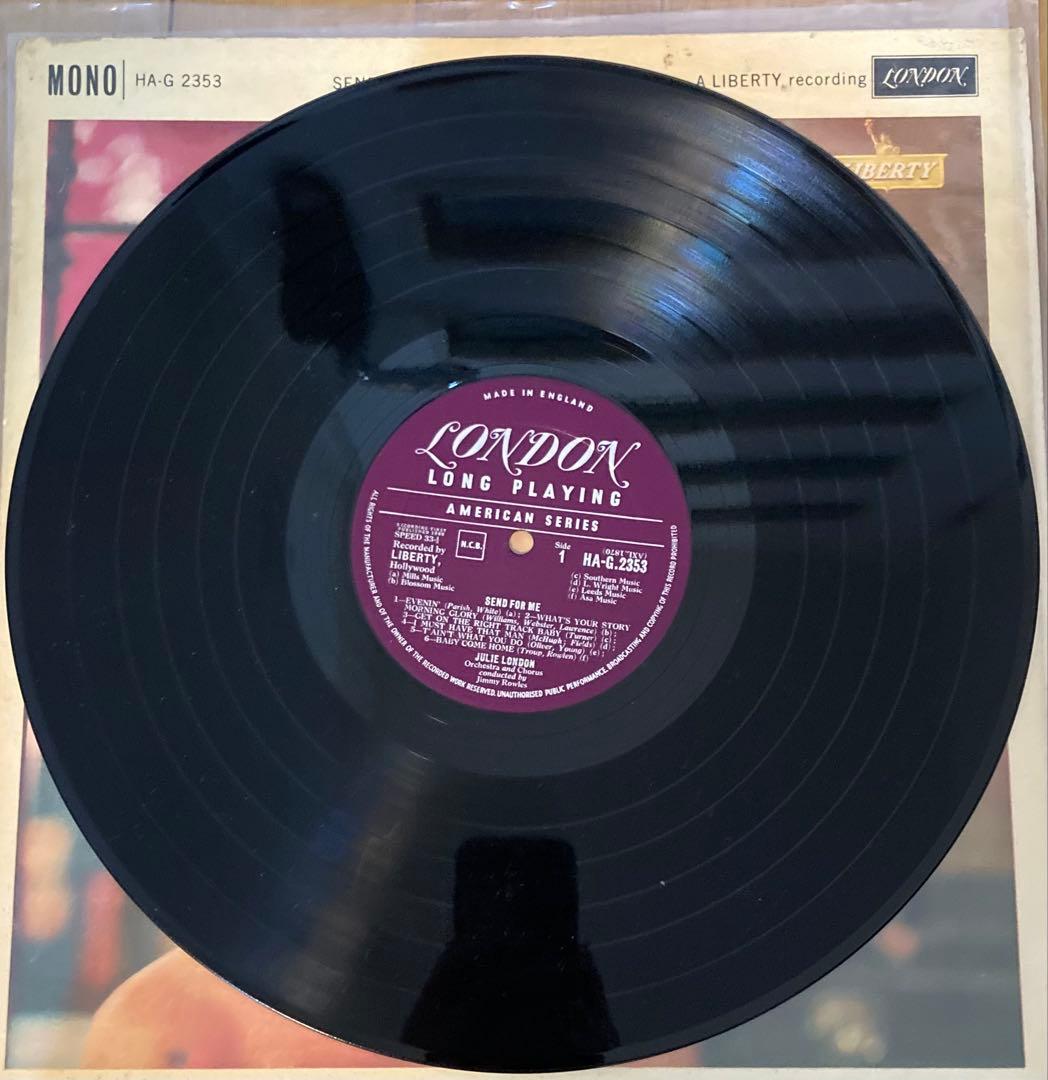 稀少UKオリジナル最初回Send For Me Julie Londonレコード