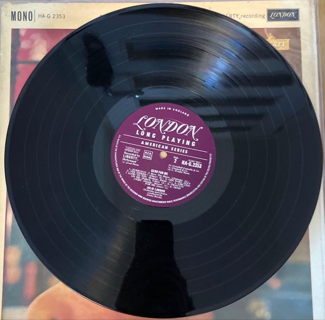 稀少UKオリジナル最初回Send For Me Julie Londonレコード
