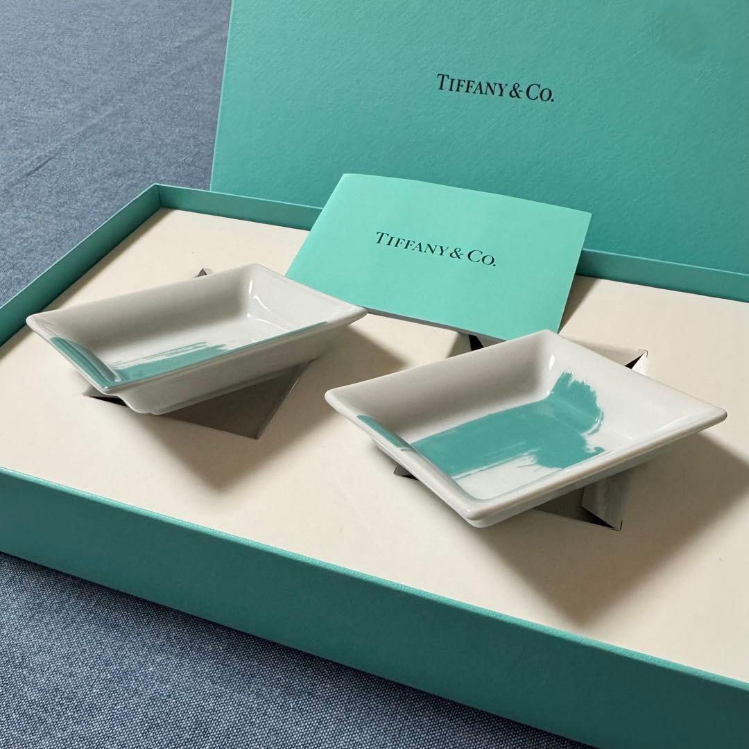 新品　非売品　ティファニー（TIFFANY&Co.）小皿ミニトレイ 2個セット