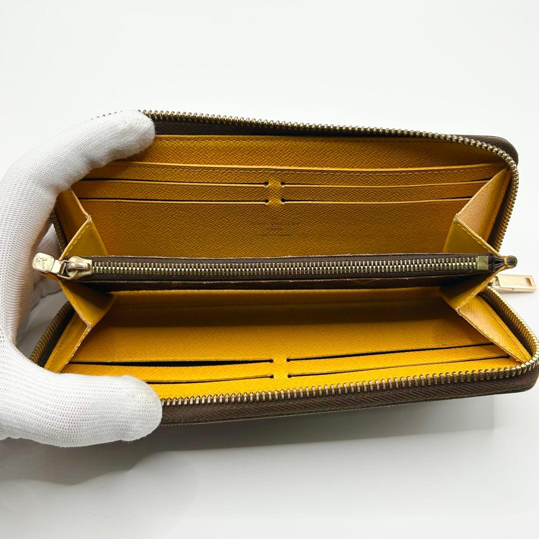 【極美品】ルイヴィトン　ダミエ　ポルトフォイユ・クレマンス　ラウンドファスナー