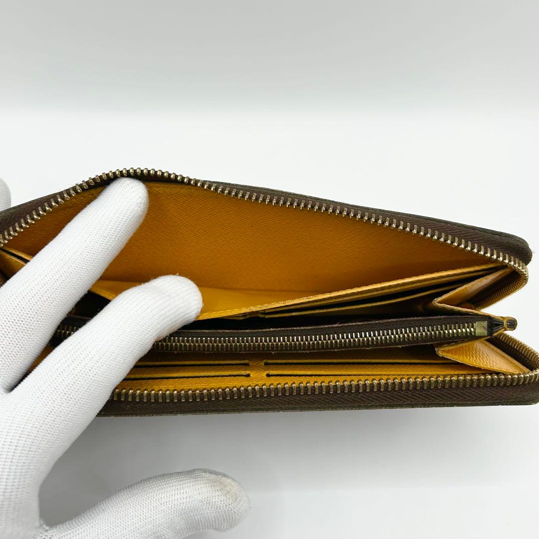 【極美品】ルイヴィトン　ダミエ　ポルトフォイユ・クレマンス　ラウンドファスナー