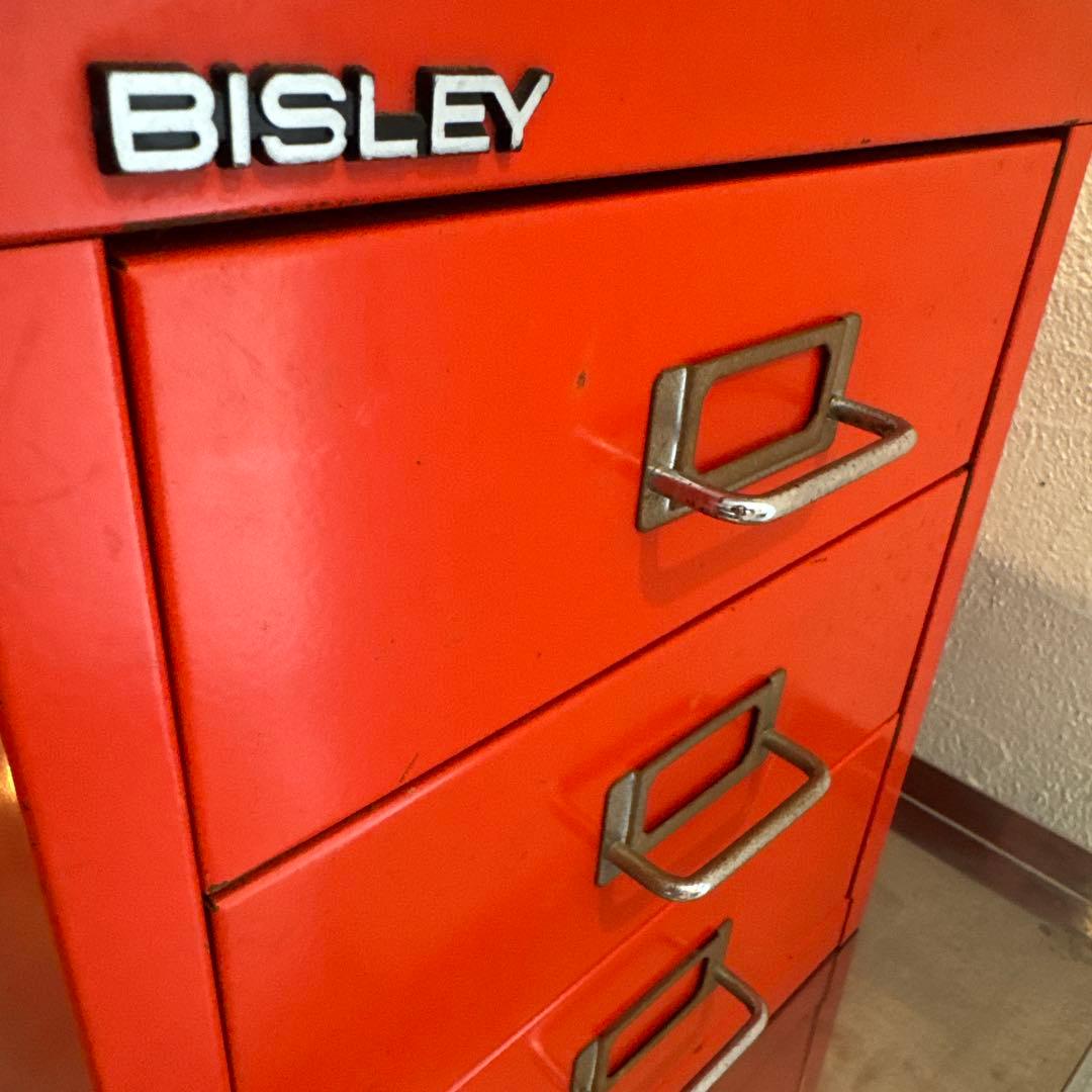 BISLEY BASIC スチールキャビネット 3段 レッド