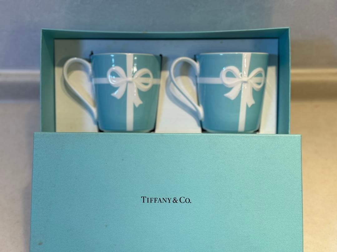 Tiffany & Co. リボン　ボウル ・マグカップ2個セット