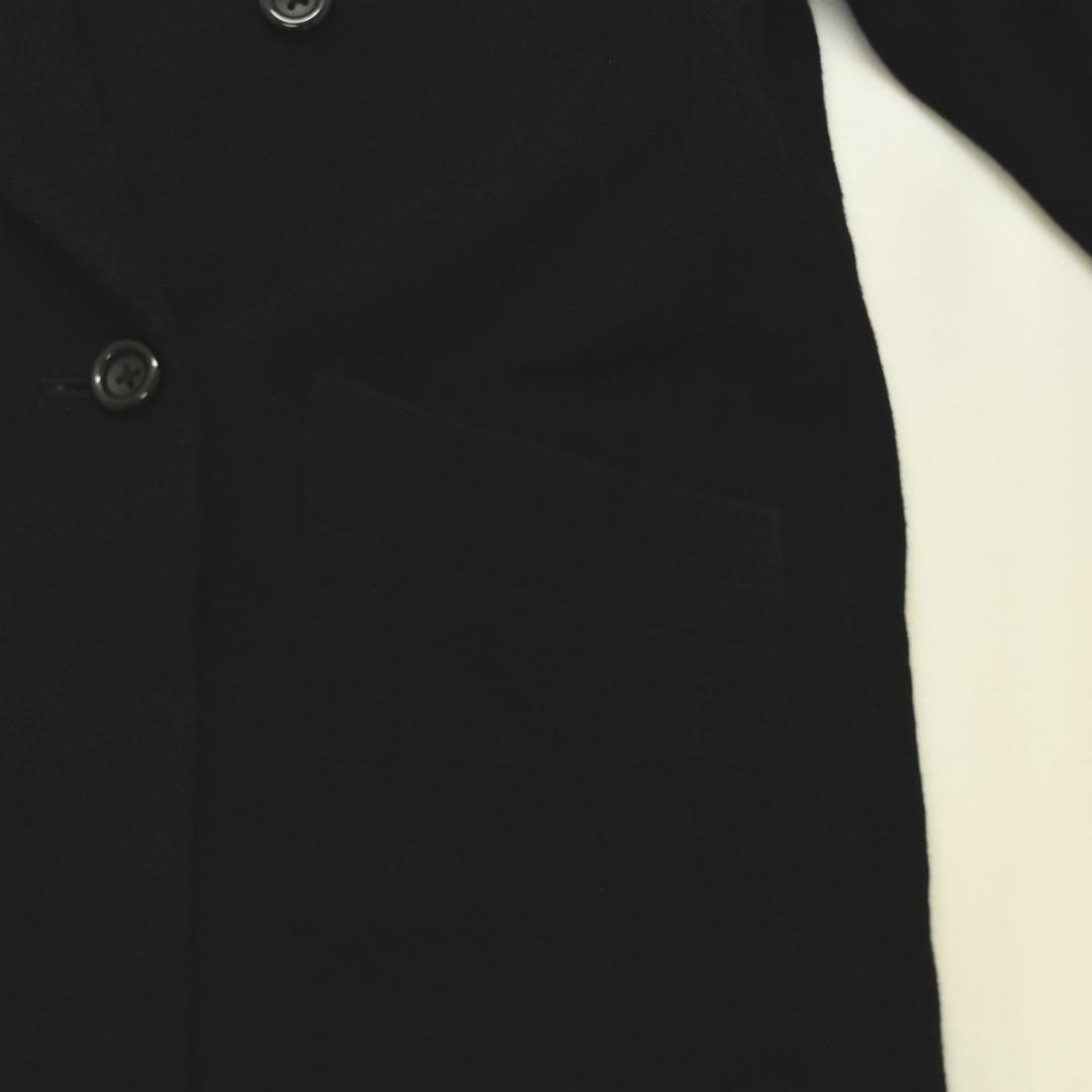 白タグ 90s バーバリー カシミヤウール チェスターコート 7AB2 黒 ♪